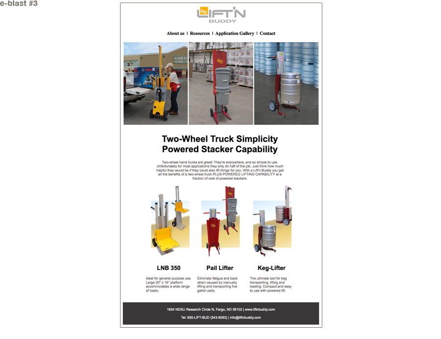 Lift'n Buddy e-blast