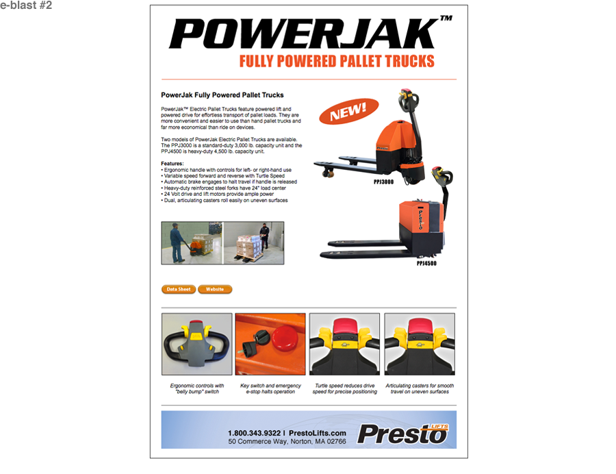 Presto Lifts e-blast